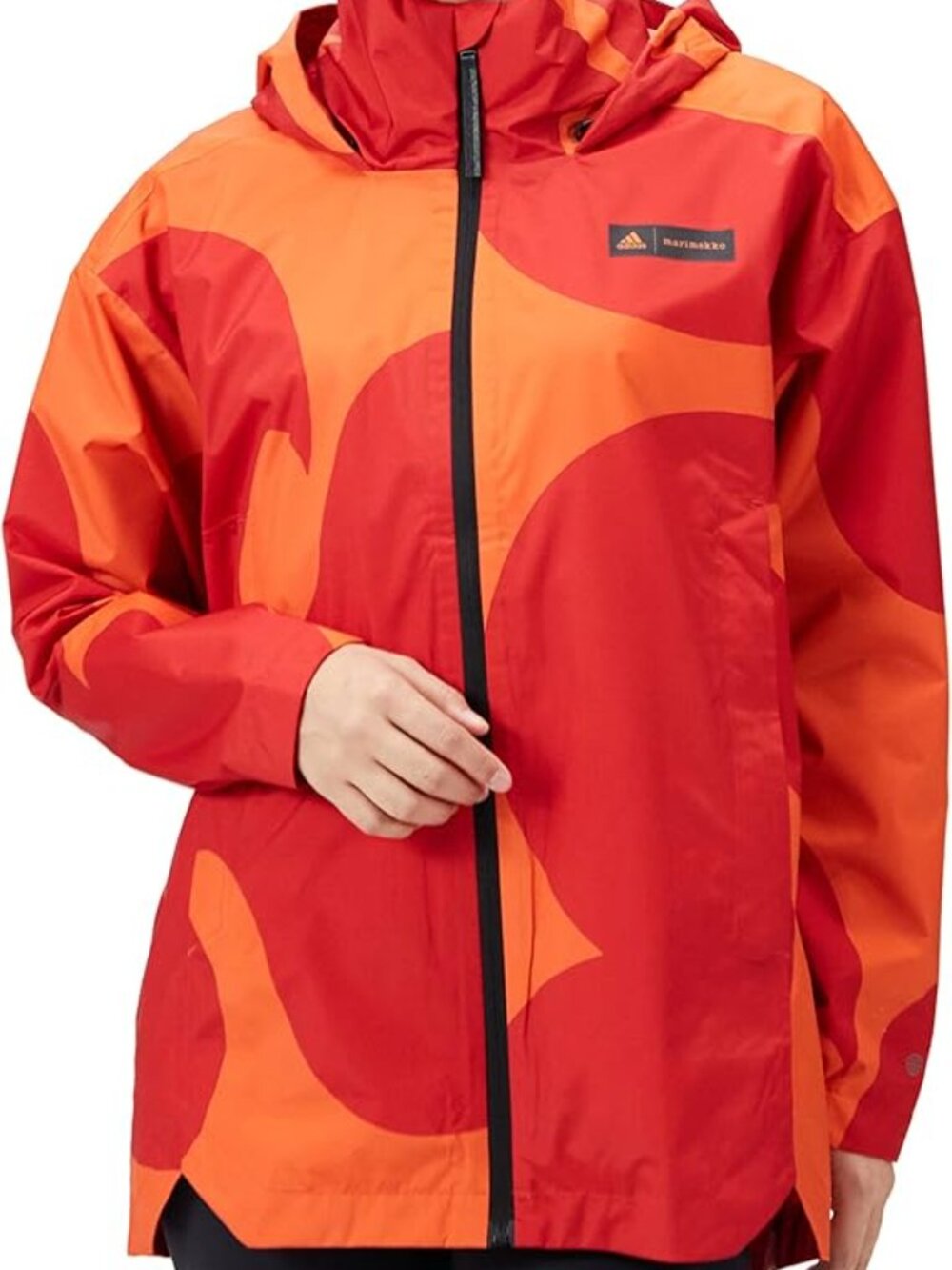 Women's waterproof jacket adidas Marimekko Traveer Rain.Rdy  raincoat size 4x